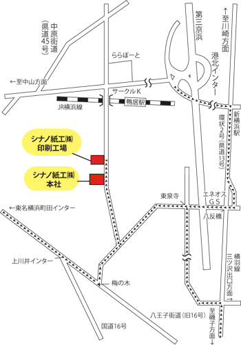 シナノ紙工地図